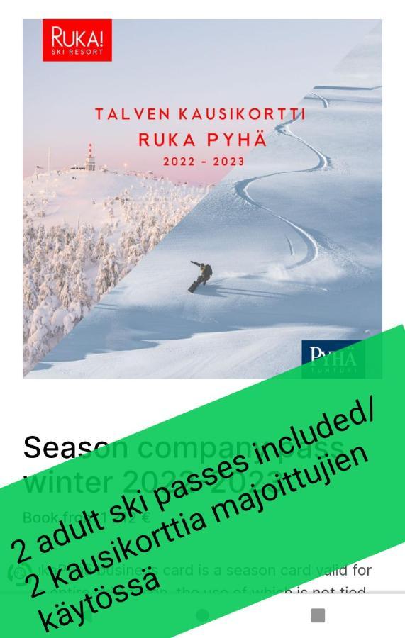 Ruka Kieraevae With Ski Tickets Куусамо Екстер'єр фото